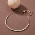 Sterling Silver Adjustable Zircon Tennis Bracelet for Women | Elegant Minimalist Jewelry Gift