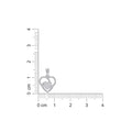 925 Sterling Silver Interlocking Heart CZ Pendant