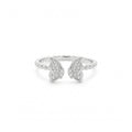 925 Sterling Silver Flutter Glow Butterfly Ring