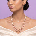 Freshwater Shaded Pearl Double-Strand Necklace – 4–5mm Kalgi Pearls, 22-Inch Necklace
