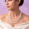 Freshwater Kalgi Pearl Double-Strand Necklace – 22 Inch Elegant Pearl Jewelry