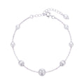 925 Silver Celestial Glow Pearl Bracelet