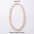 Freshwater Kalgi Pearl Double-Strand Necklace – 22 Inch Elegant Pearl Jewelry
