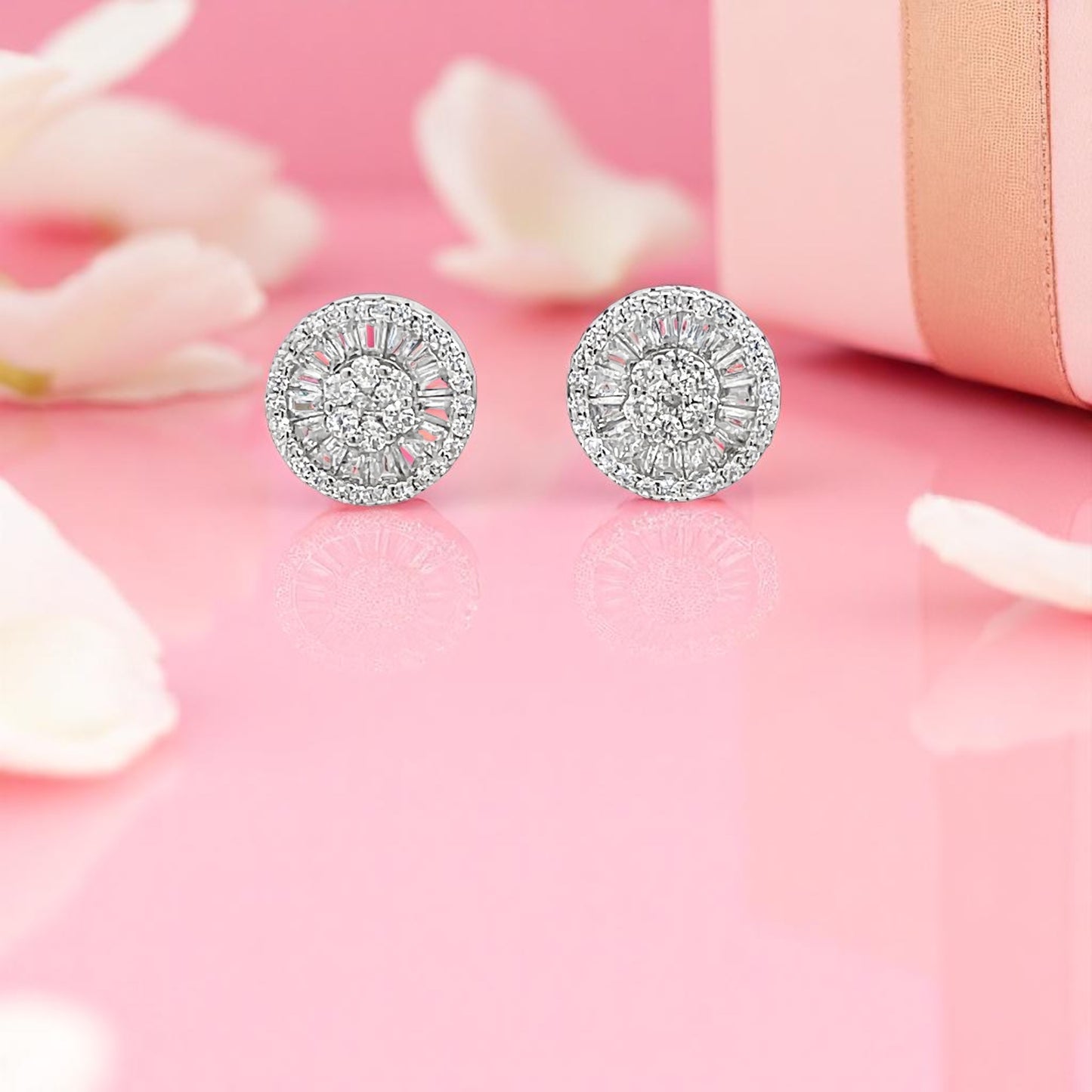 Elegant Diamond Stud Earrings