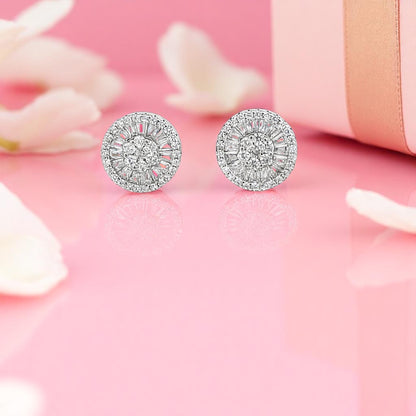 Elegant Diamond Stud Earrings