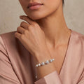 925 Silver Celestial Glow Pearl Bracelet