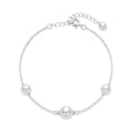 925 Silver Trinity Grace Pearl Bracelet