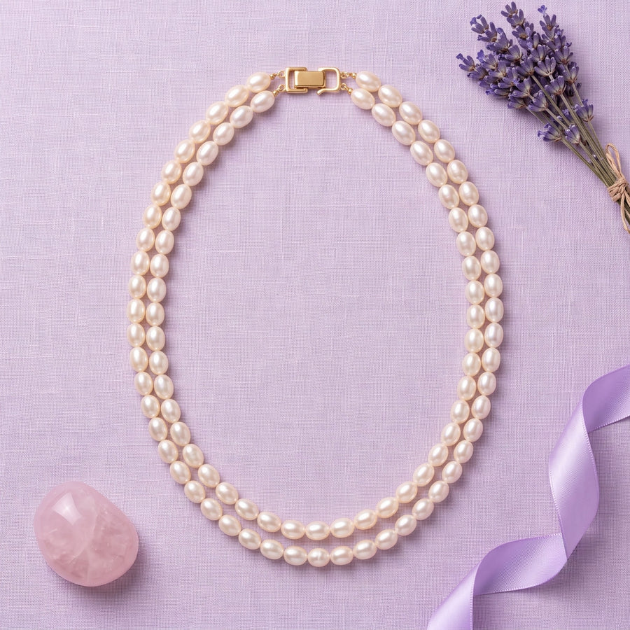 18-Inch 4–5mm Freshwater Pearl Double Strand Necklace