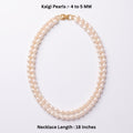 18-Inch 4–5mm Freshwater Pearl Double Strand Necklace