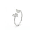925 Sterling Silver Flutter Glow Butterfly Ring