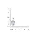 925 Sterling Silver Crown Round Cubic Zirconia Solitaire Pendant