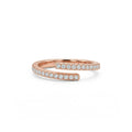 925 Sterling Silver Rose Gold Infinity Spark Ring