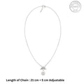 925 Silver Pearl Drop Necklace & Earrings Set – Elegant Zircon Floral Jewelry Set for Women
