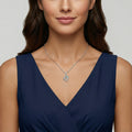 925 Silver Dolphin Heart Zircon Pendant Necklace & Earrings Set – Elegant Pearl Shell Jewelry for Women