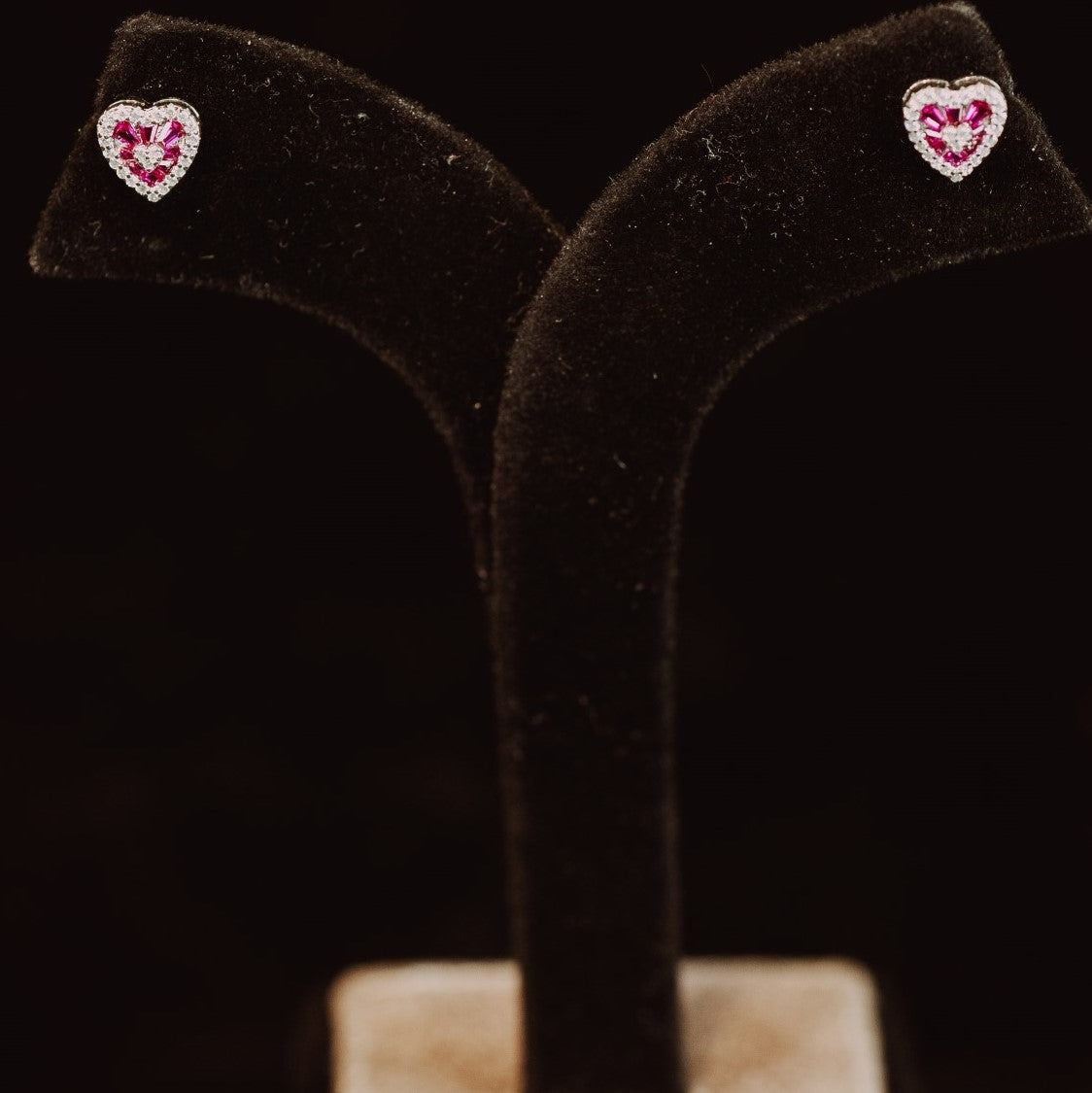 Silver Mystical Heart Earrings