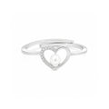 925 Sterling Silver Pearl Heart Ring