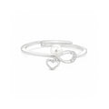 925 Sterling Silver Freshwater Pearl Infinity Heart Adjustable Ring