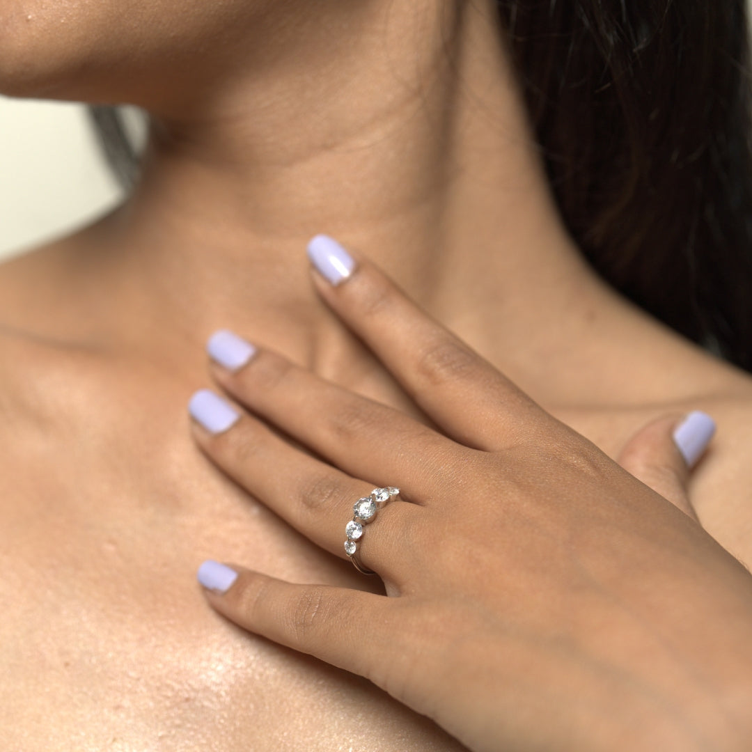 Silver Waves Ring