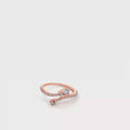 Elegant Rose Gold Ring with Diamonds