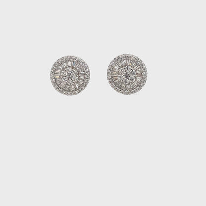 Elegant Diamond Stud Earrings