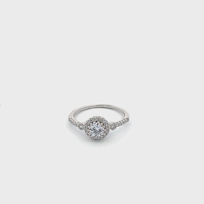 Elegant Halo Ring