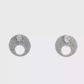 Elegant Pear-Cut Brilliant Diamond Stud Earrings in Polished White Gold