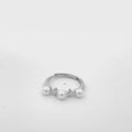 Elegant Silver Pearl Ring