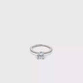 Elegant Silver Engagement Ring