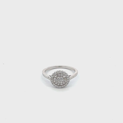 Elegant Halo Ring