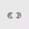 Pear Shape Brilliant Cut Diamond Stud Earrings in White Gold