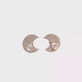 Pear Shape Brilliant Cut Diamond Stud Earrings in White Gold