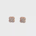 Classic Round Brilliant Cut Diamond Stud Earrings in White Gold